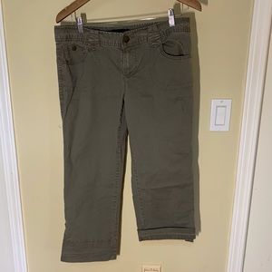 Calvin Klein Khaki Capris.